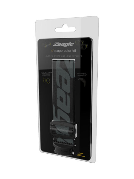 Zeagle Scope Elastik-Maskenband Farb-Kits schwarz ELASTIC STRAP BLACK COLOR KIT