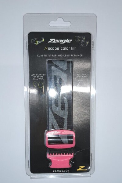 Zeagle Scope Elastik-Maskenband Farb-Kits pink ELASTIC STRAP PINK COLOR KIT